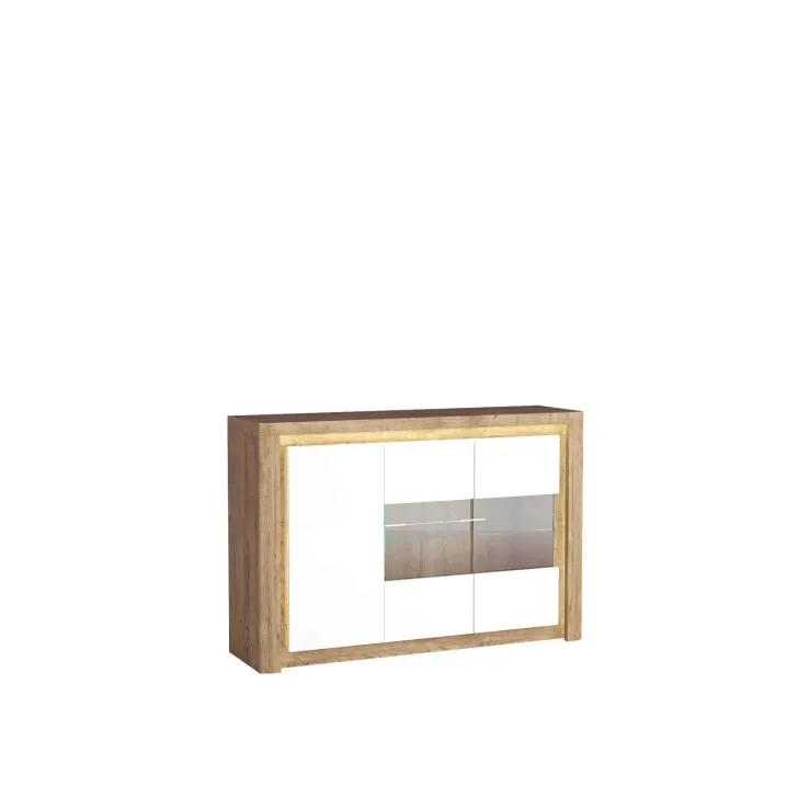 Komoda do salonu LIVIO dąb ribbeck/biały