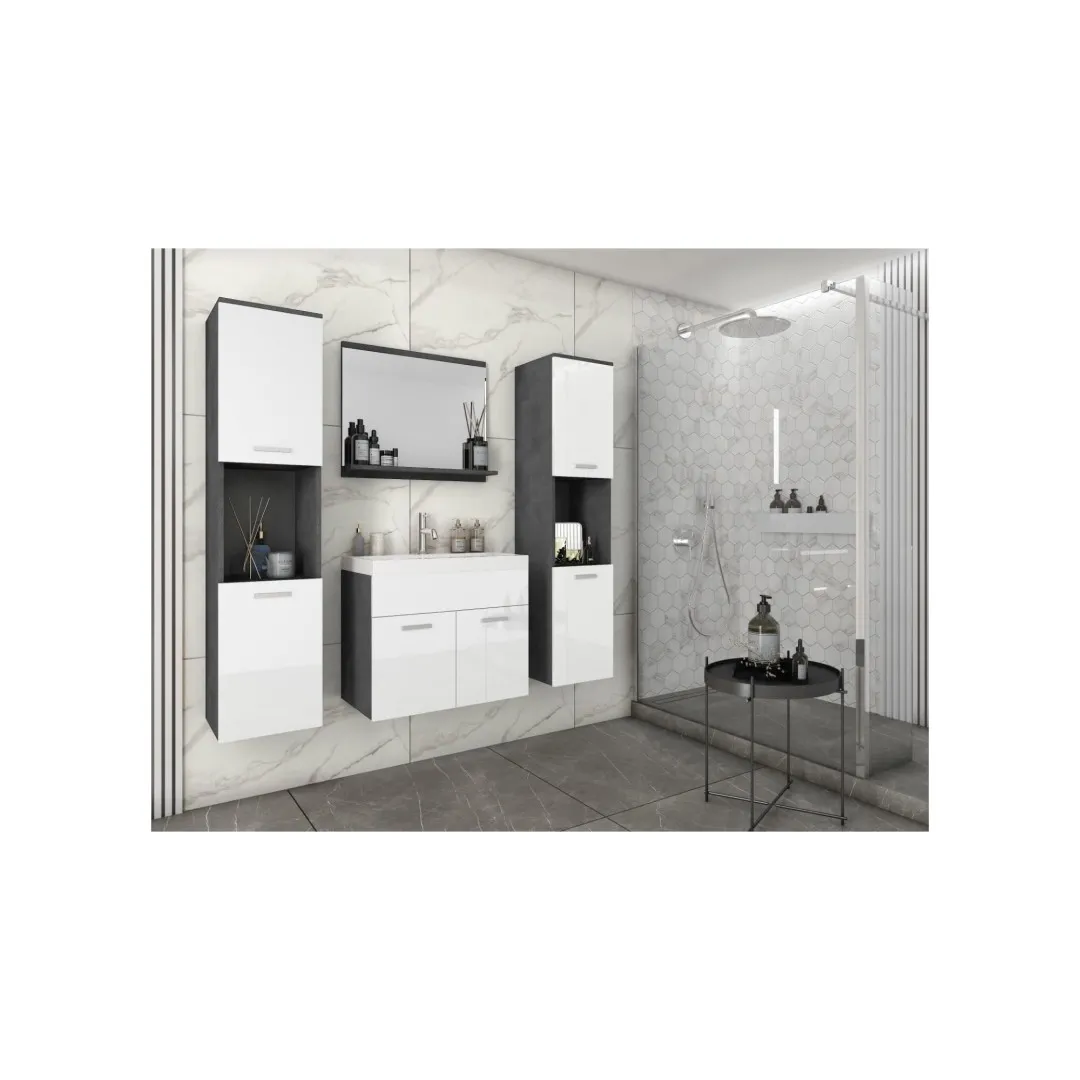 Komplet mebli łazienkowych MONAL XL matera/biały